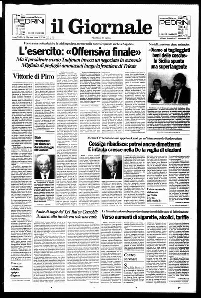 Il giornale : quotidiano del mattino